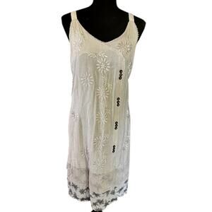 Raya Sun Cream Midi Dress with Black Accents